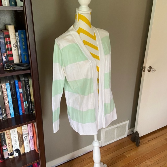 Gap Striped Open Front Cardigan - Picture 2 of 7